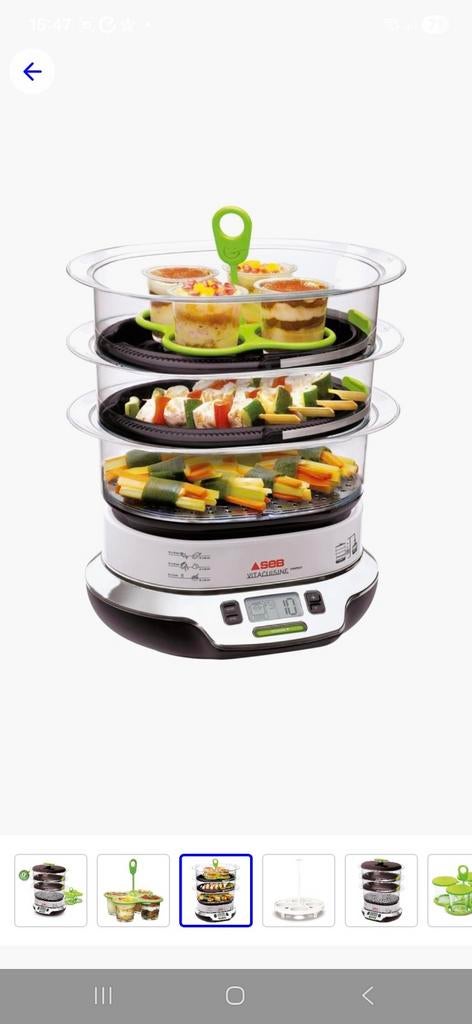 Seb Vitacuisine Compact VS4043 stoomkoker, Ophalen