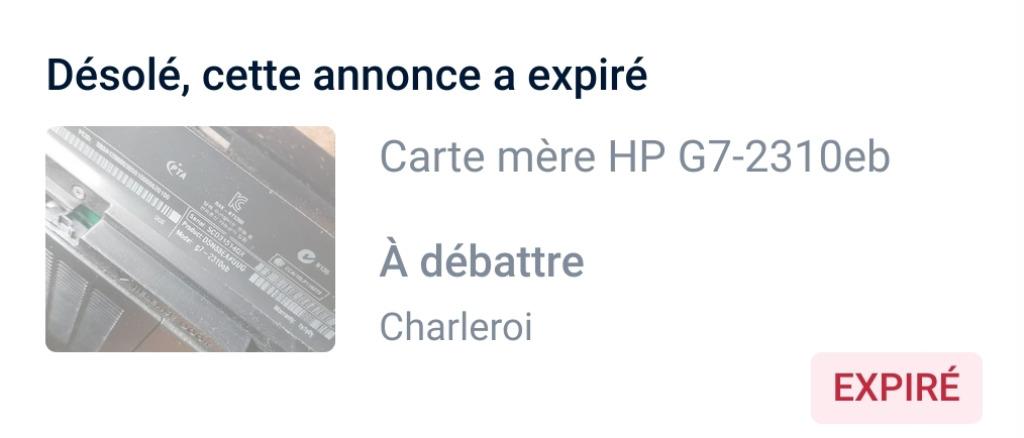 Carte mère HP G7-2310eb, Informatique & Logiciels, Enlèvement, Reconditionné