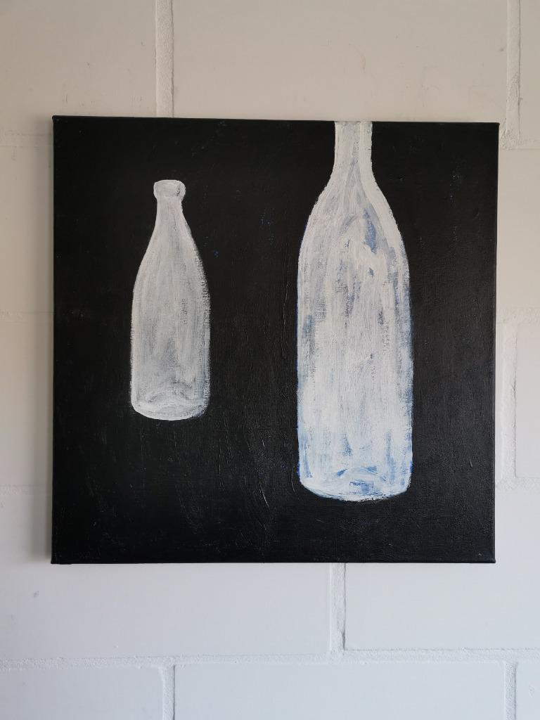 Fragiele compositie - acryl op doek, Antiek en Kunst, Ophalen