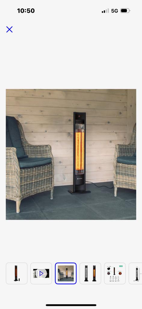 Terrasverwarmer, Enlèvement, Comme neuf, Électrique