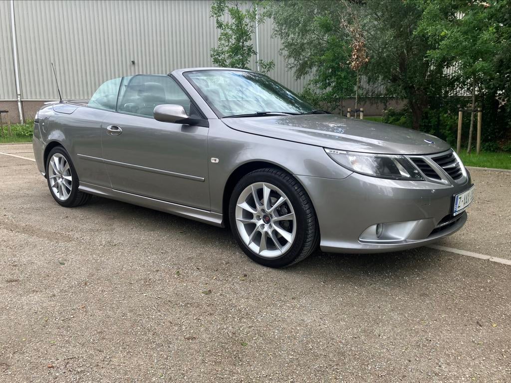 Prachtige Saab 9-3 Linaer in showroomconditie met Garantie, Auto's, Saab, 4 zetels, 4 cilinders, Cabriolet, Leder