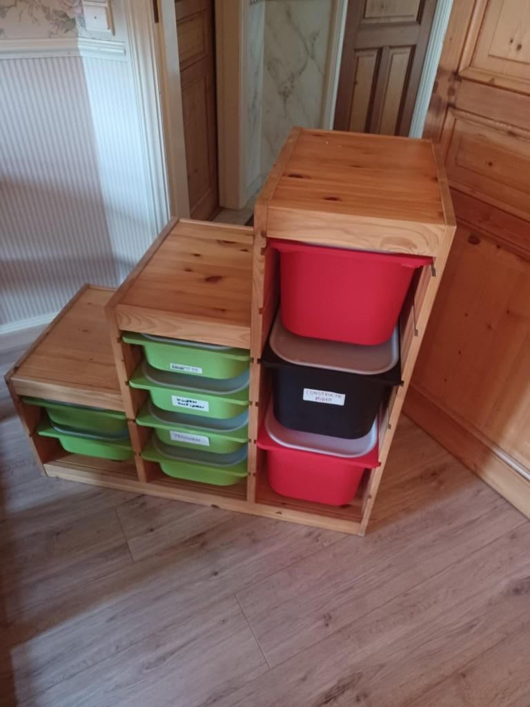 opbergkast met bakken (ikea), Ophalen, Gebruikt, Kast, 50 tot 70 cm