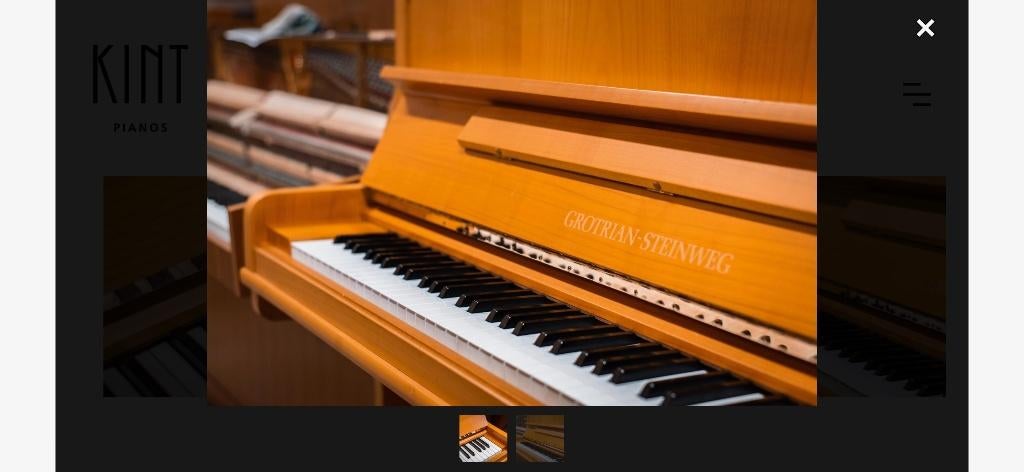 Prachtige buffet piano Grotrian Steinweg, Muziek en Instrumenten, Piano's, Ophalen, Gebruikt, Piano