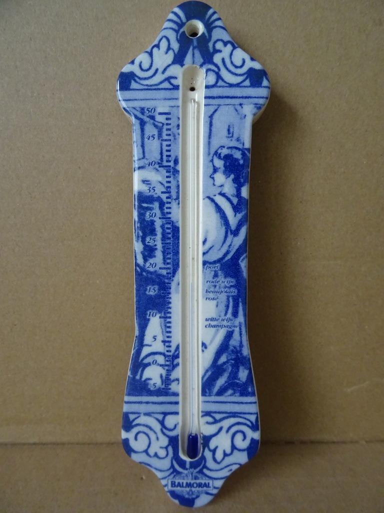 Curiosa Delfts blauwe thermometer Delfts blauw Balmoral 1970, Ophalen of Verzenden