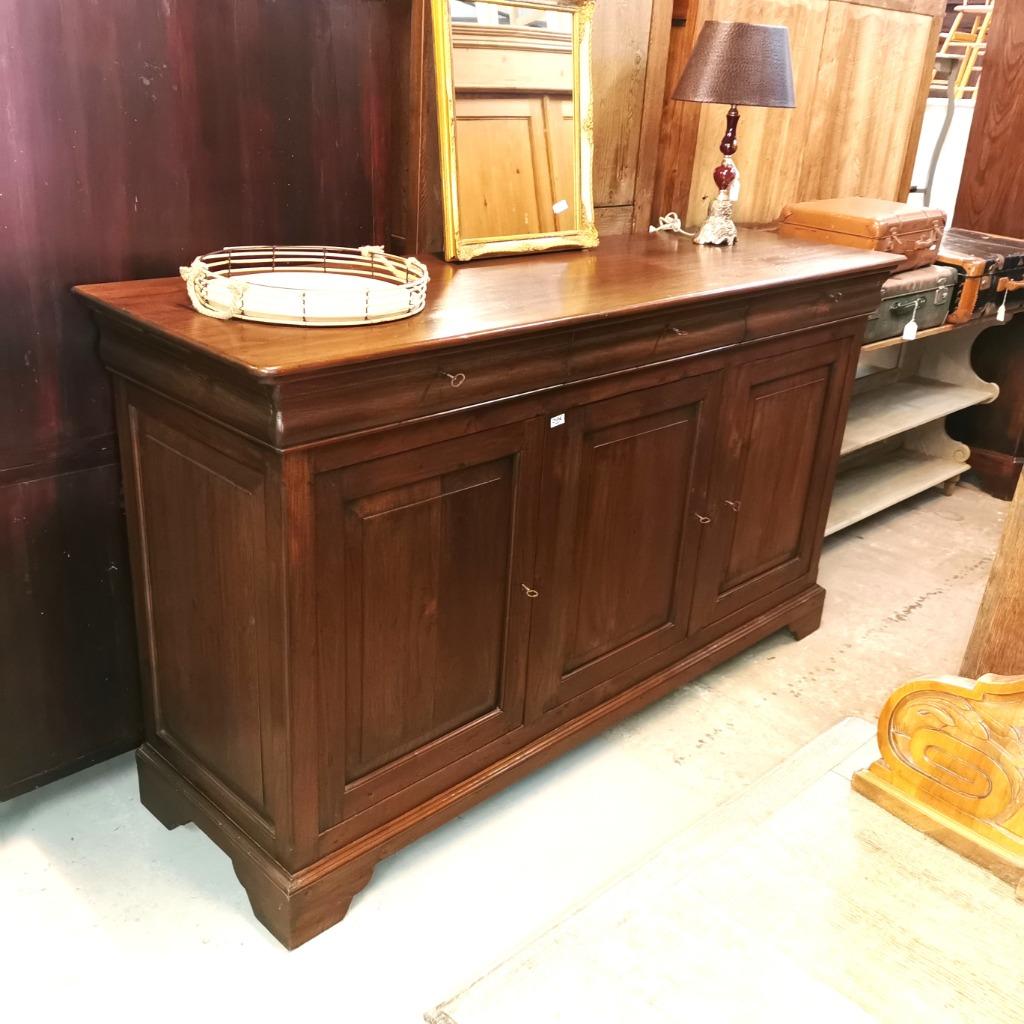 Buffet Louis Philippe ancien long et lourd L 203 H 116 D 61, Antiquités & Art, Curiosités & Brocante, Enlèvement