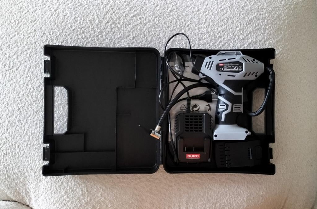 oplaadbare luchtpomp zoals nieuw, Doe-het-zelf en Bouw, Ophalen of Verzenden, Nieuw