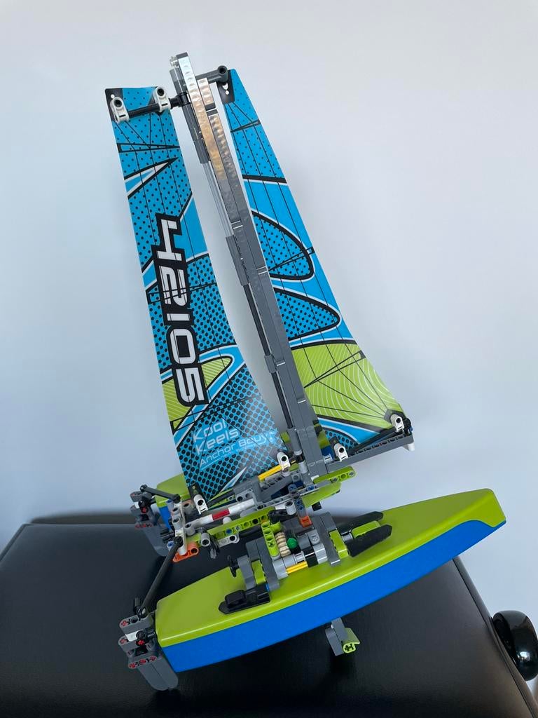 Lego technic catamaran, Ophalen of Verzenden, Zo goed als nieuw, Complete set, Lego