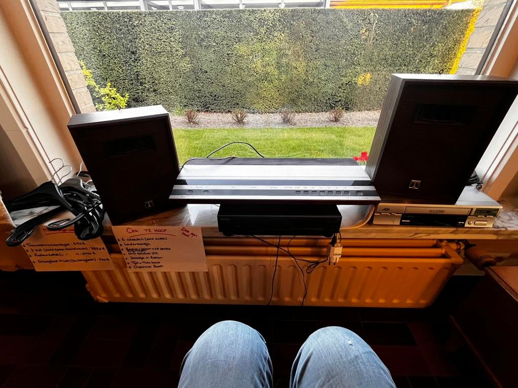 B&O radio plus phillips cd speler met boxen, Enlèvement, Utilisé, Radio