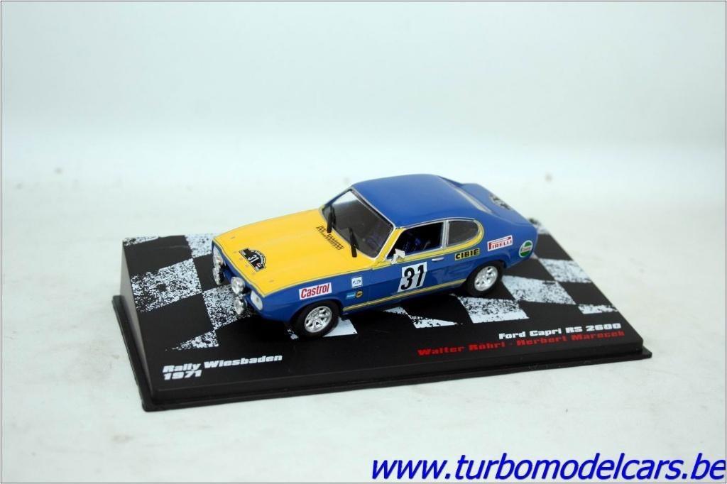 Ford Capri RS 2600 Rally 1/43 Altaya, Ophalen of Verzenden, Nieuw, Auto, Overige merken