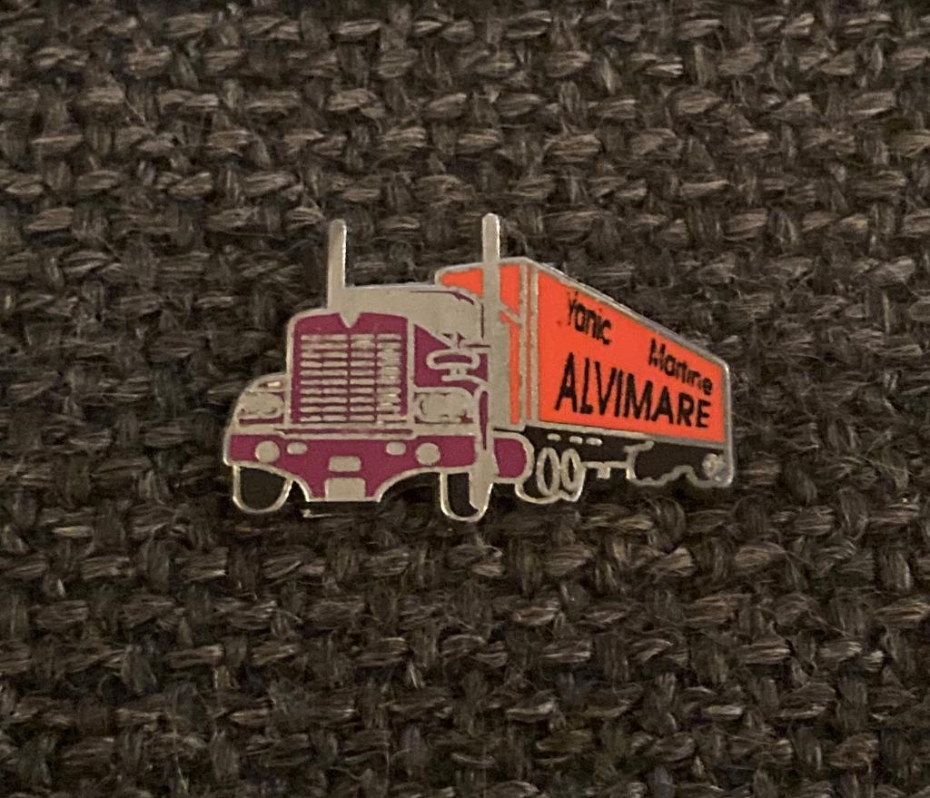 PIN - ALVIMARE - TRUCK - CAMION, Envoi, Utilisé, Transport, Insigne ou Pin's