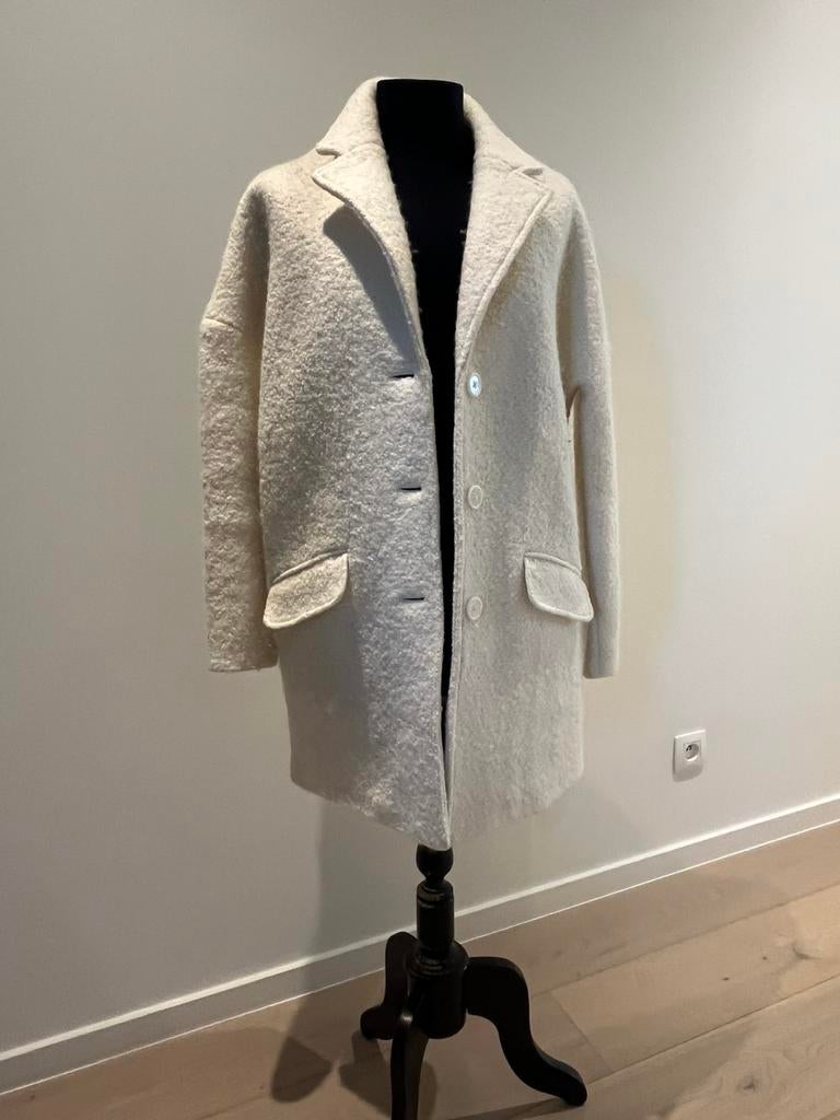 3/4 jas ecru, Ophalen of Verzenden, Zo goed als nieuw