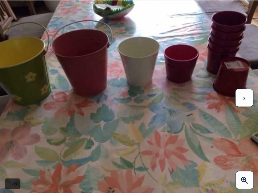 lot de pots décoratifs, Enlèvement ou Envoi, Comme neuf, Autres matériaux, Intérieur