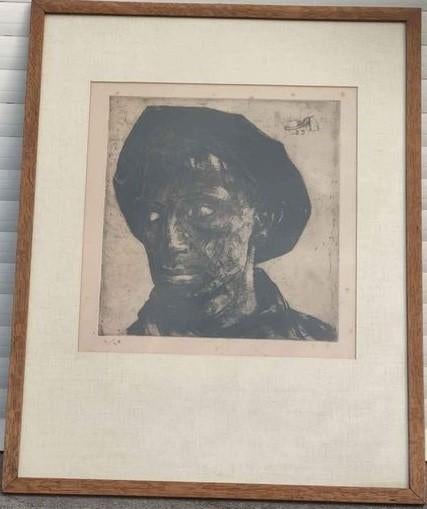 Eau forte le mineur de Georges higuet, Antiek en Kunst, Kunst | Etsen en Gravures, Ophalen of Verzenden