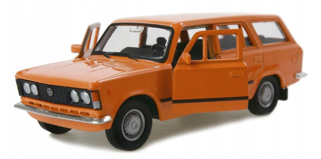 Fiat 125P (ologne) Kombi (Break) orange Diecast 1:34, Envoi, Neuf, Voiture