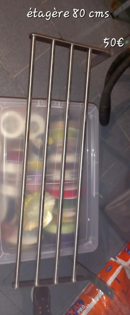 Étagère en inox 80cms, Enlèvement, Comme neuf