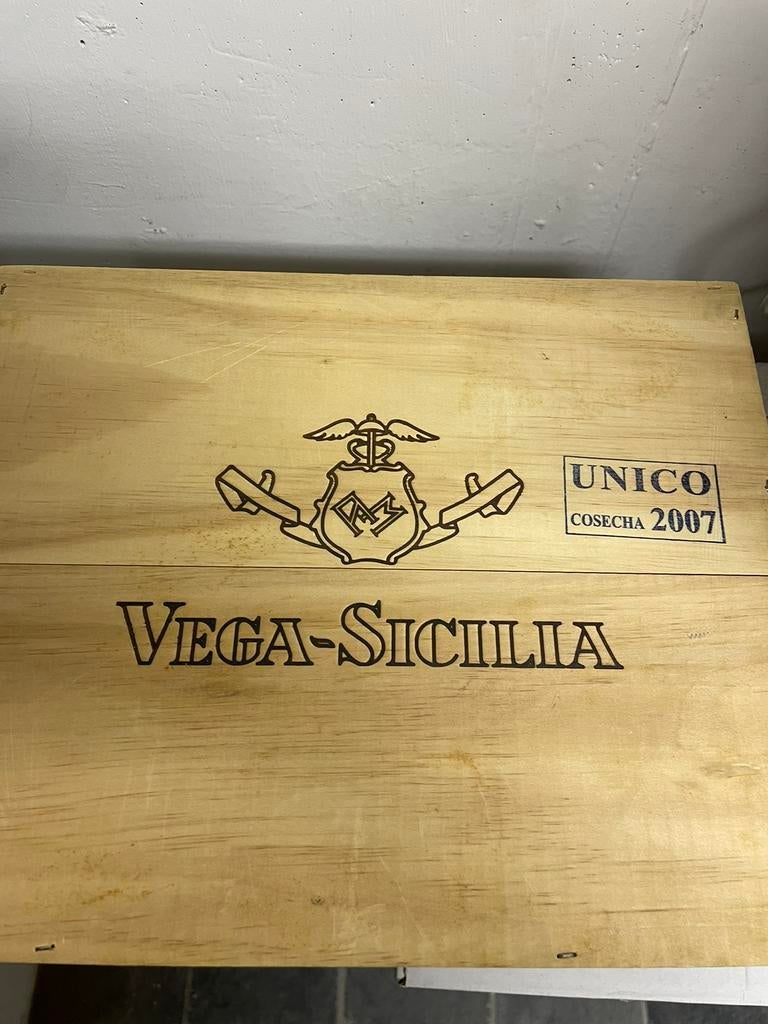 Vega-Sicilia UNICO 2007 OWC (3 flessen), Ophalen, Spanje, Nieuw, Rode wijn