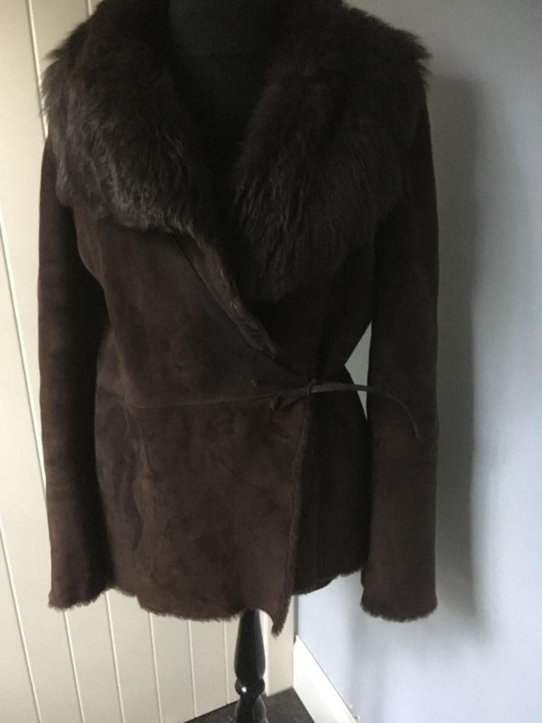 SCAPA donkerbruine daim jas - 40, Kleding | Dames, Jassen | Winter, Maat 38/40 (M), Scapa, Bruin, Ophalen of Verzenden