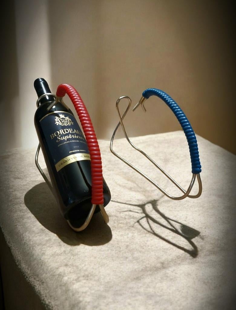 Deux porte-bouteilles Mid-Century 1960, Enlèvement ou Envoi