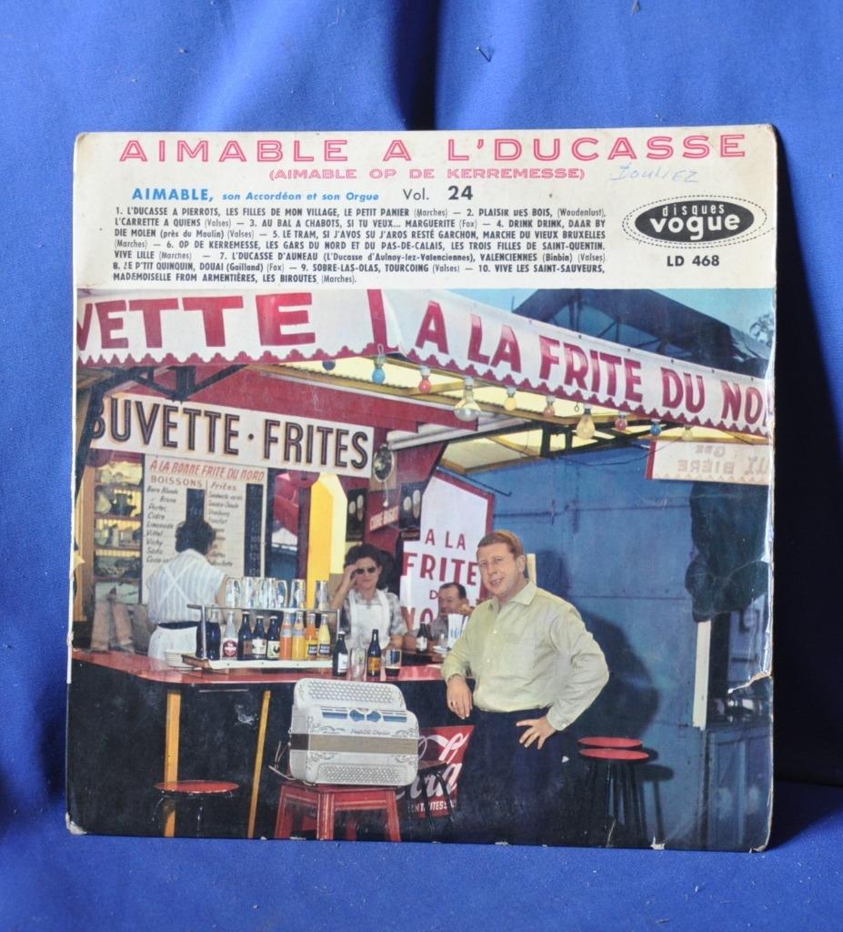ancien vinyl 33 tours accordeon aimable a l'ducasse  (x2040), CD & DVD, Enlèvement ou Envoi, Utilisé