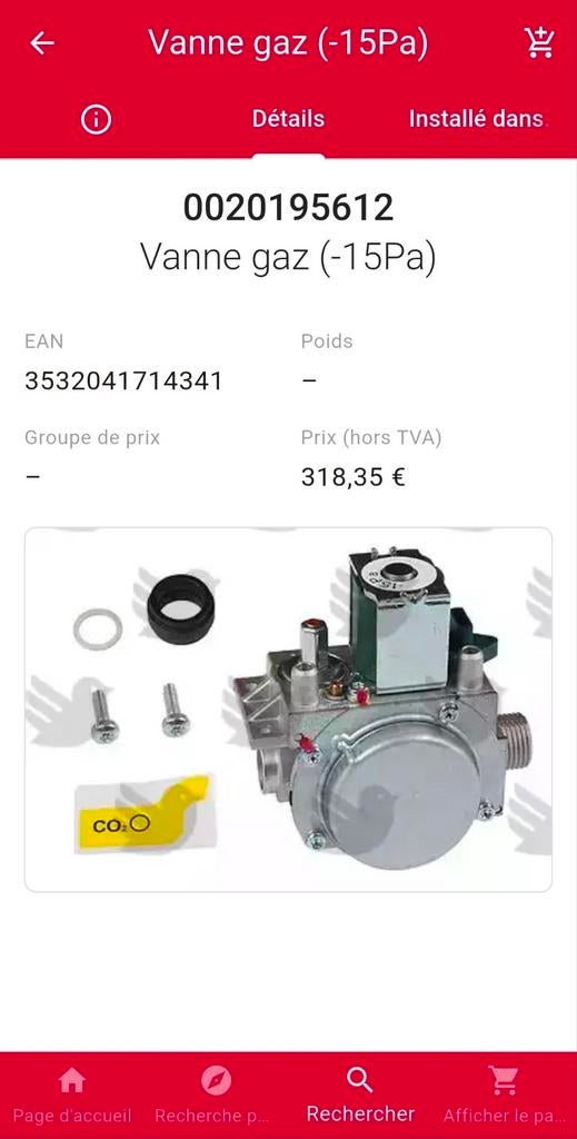 Vanne Gaz (-15Pa) Bulex Thermomaster.../...-A (E-BE) neuve, Enlèvement ou Envoi, Neuf