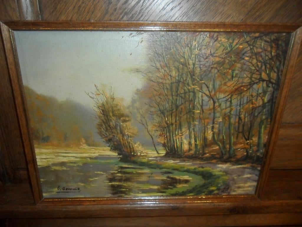 huile sur toile de Louis Garot ( fin XIX), Antiquités & Art, Art | Peinture | Classique, Enlèvement ou Envoi