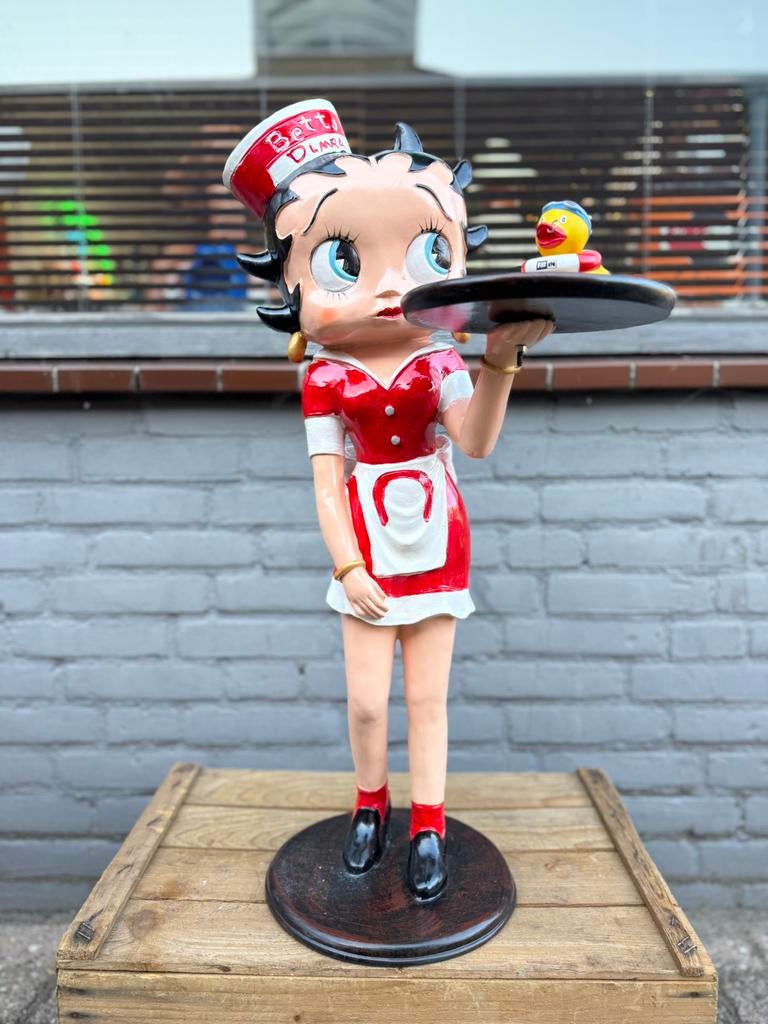 Betty Boop Diner beeld, Verzamelen, Ophalen, Betty Boop, Zo goed als nieuw
