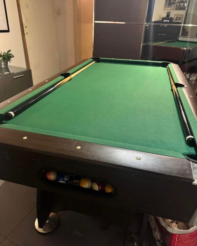 Billard américain 1m/1,80m !!table en bois!!, Enlèvement, Comme neuf
