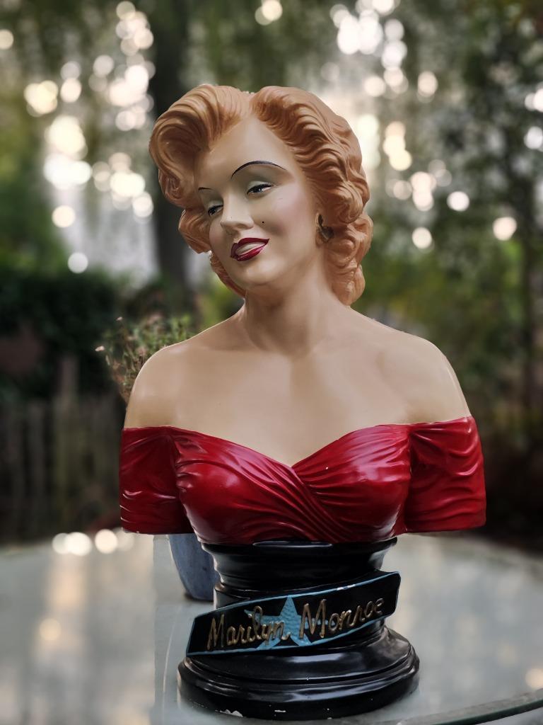 Marilyn Monroe buste – 65 cm hoog – retro decoratie, Ophalen, Gebruikt, Mens