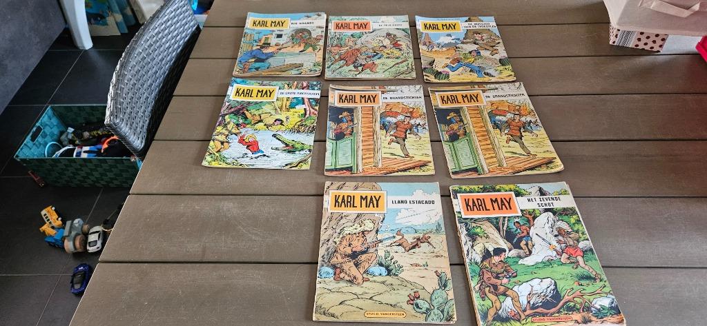 Karl may strips, Boeken, Meerdere stripboeken, Ophalen, Gelezen, Studio  Vandersteen
