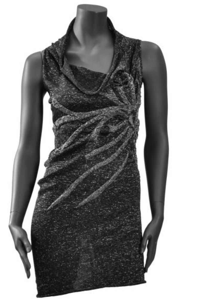 Sarah Pacini zwarte en zilvergrijze tuniek nieuw zonder wol, Maat 38/40 (M), Sarah pacini, Zwart, Nieuw