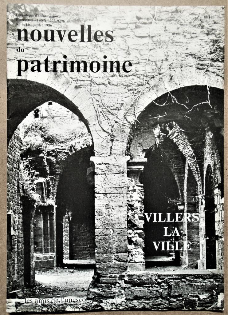 nouvelles du patrimoine n9/10 - 1986 - Villers-la-Ville, Enlèvement ou Envoi, 20e siècle ou après, Collectief, Utilisé