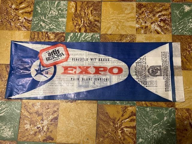 Ancien sac à pain Expo 58 Brussels, Collections, Enlèvement