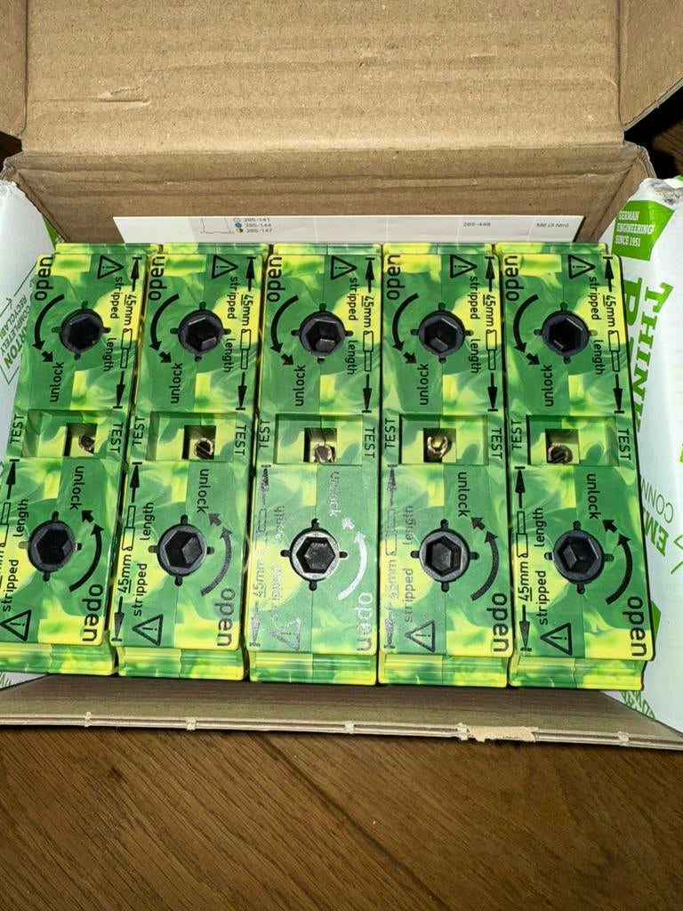 WAGO - Borne de terre à 2 fils, 120 mm², - 285-1187, Enlèvement ou Envoi, Neuf