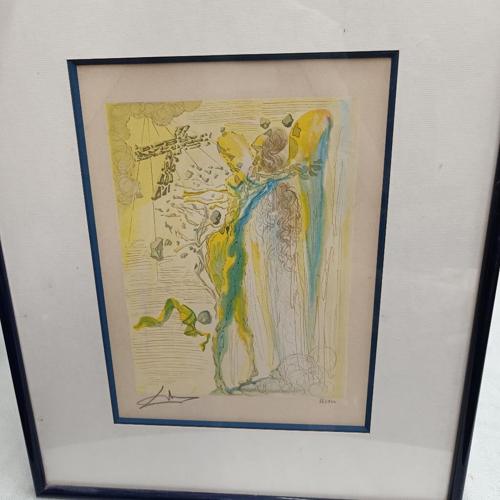 S. Dali - « L'éclat des corps glorieux » (La Divine Comédie), Enlèvement ou Envoi