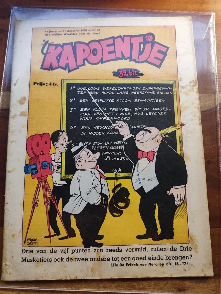 't Kapoentje augustus 1950, Verzamelen, Stripfiguren, Gebruikt, Ophalen of Verzenden