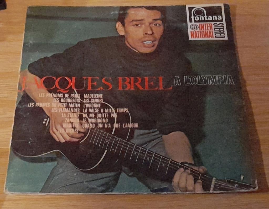 Jacques Brel à l'Olympia live, vinyle (1967), Enlèvement ou Envoi, Comme neuf, 12 pouces