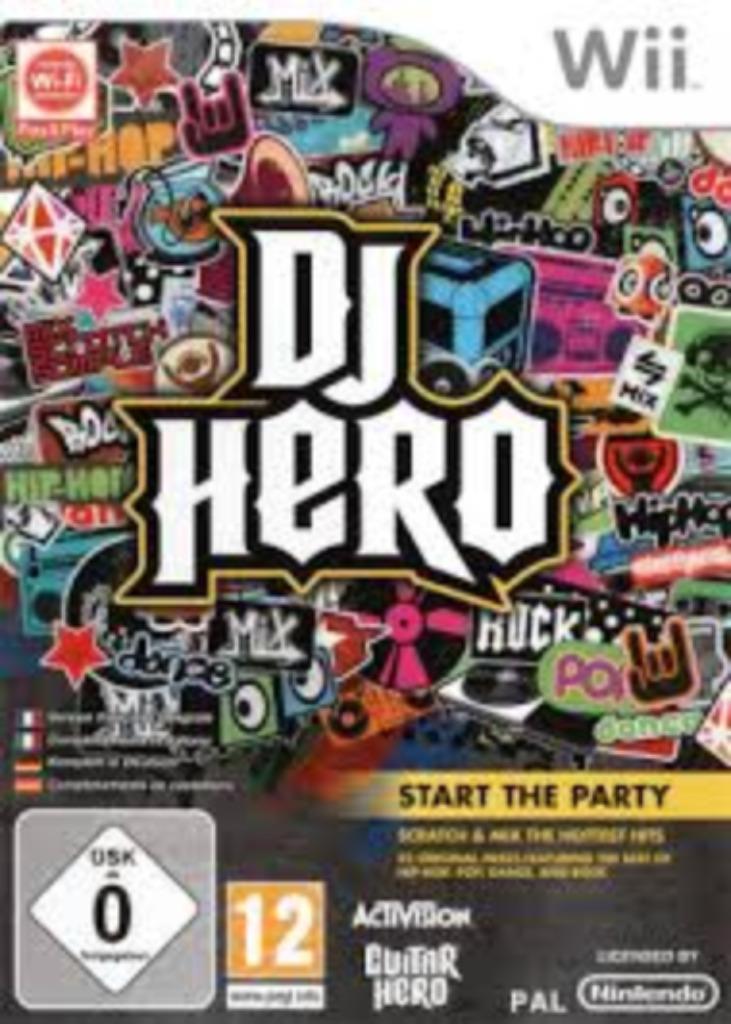 DJ Hero (Wii)., Games en Spelcomputers, Games | Nintendo Wii, Muziek, 2 spelers, Ophalen of Verzenden, Zo goed als nieuw