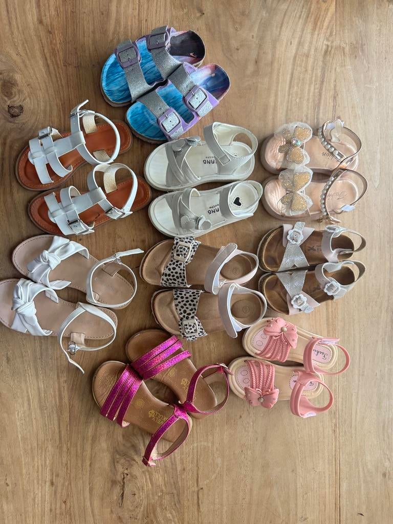 9 paar schoenen, sandalen, kinderen, maat 28, Ophalen of Verzenden, Zo goed als nieuw