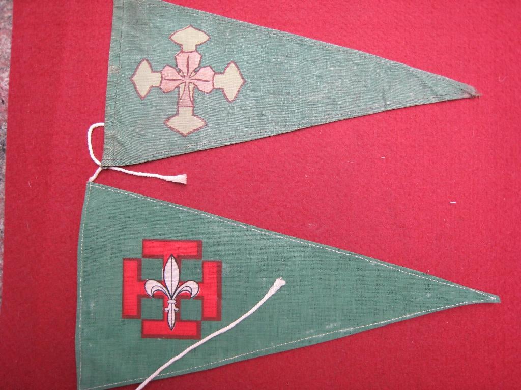 scoutisme fietsvlagjes x 2, Collections, Envoi, Comme neuf, Emblème, Broche ou Badge