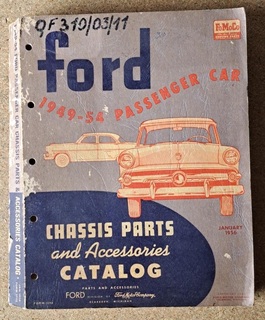 FORD cars 1949-54 - Onderdelencatalogus - Origineel, Ophalen of Verzenden