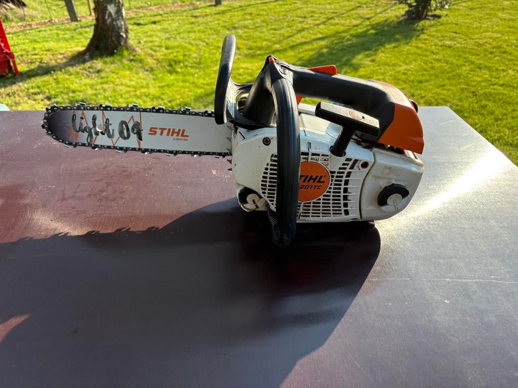 Stihl ms 201 TC kettingzaag / tophendel, Tuin en Terras, Hand-tuingereedschap, Ophalen, Zo goed als nieuw, Overige soorten