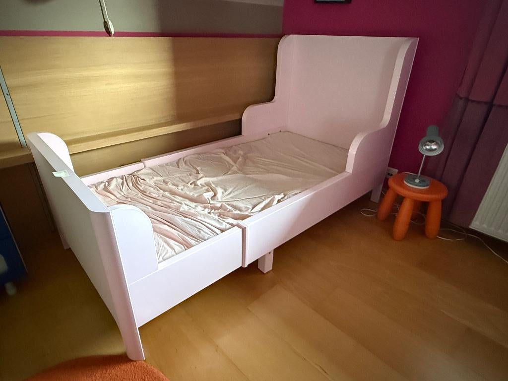 IKEA BUSUNGE meegroeibed, Ophalen, 85 tot 100 cm, Gebruikt, Matras