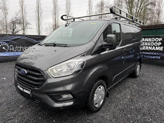 Ford Transit Custom, 2021, 93.000km, Ac, Dakdrager, Camera, Bedrijf, Diesel, Ford, Onderhoudsboekje