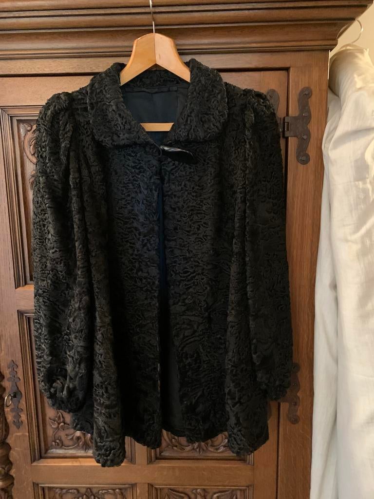 Bontjas Astracan, Kleding | Dames, Jassen | Winter, Ophalen, Zo goed als nieuw