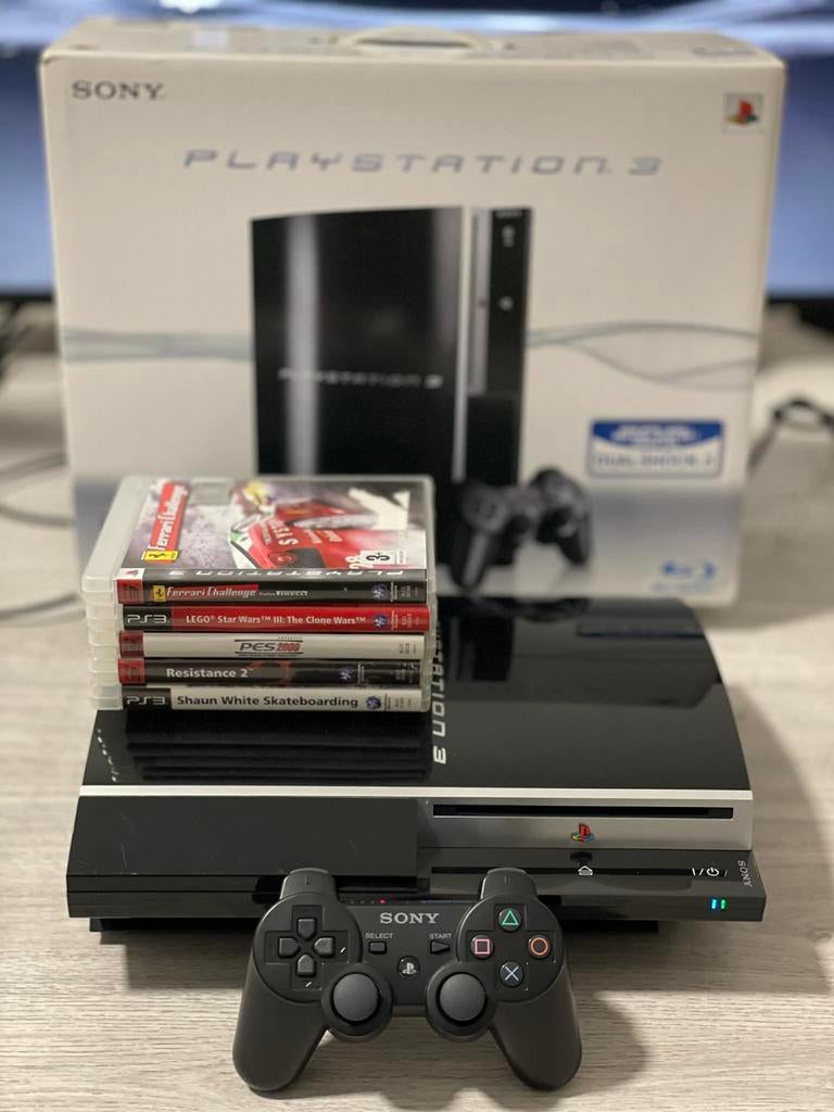 PS3 + Controller + Games, Games en Spelcomputers, Spelcomputers | Sony PlayStation 3, Ophalen, Zo goed als nieuw