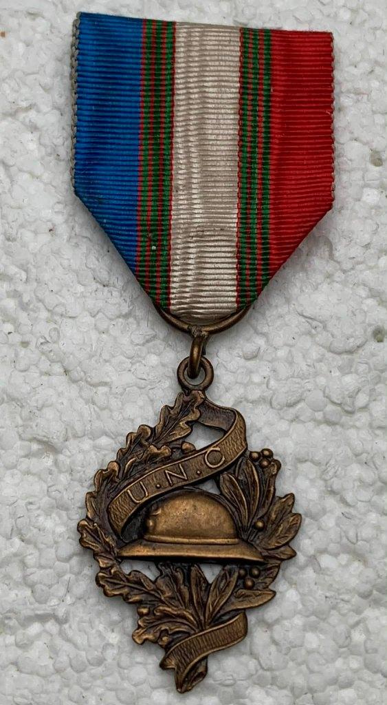 Medaille, Franse UNION NAT. COMBATTANTS Palm, WOI, Ophalen of Verzenden, Landmacht, Lintje, Medaille of Wings