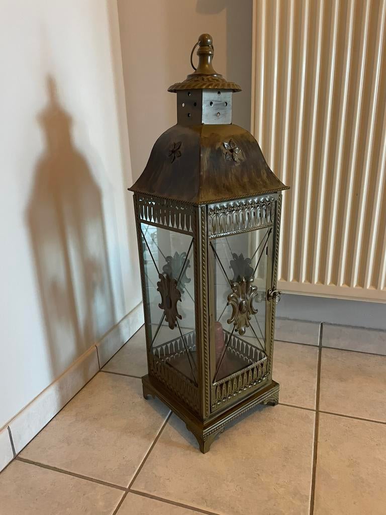 Zuil met kaars, Huis en Inrichting, Woonaccessoires | Zuilen en Pilaren, Ophalen, Zo goed als nieuw