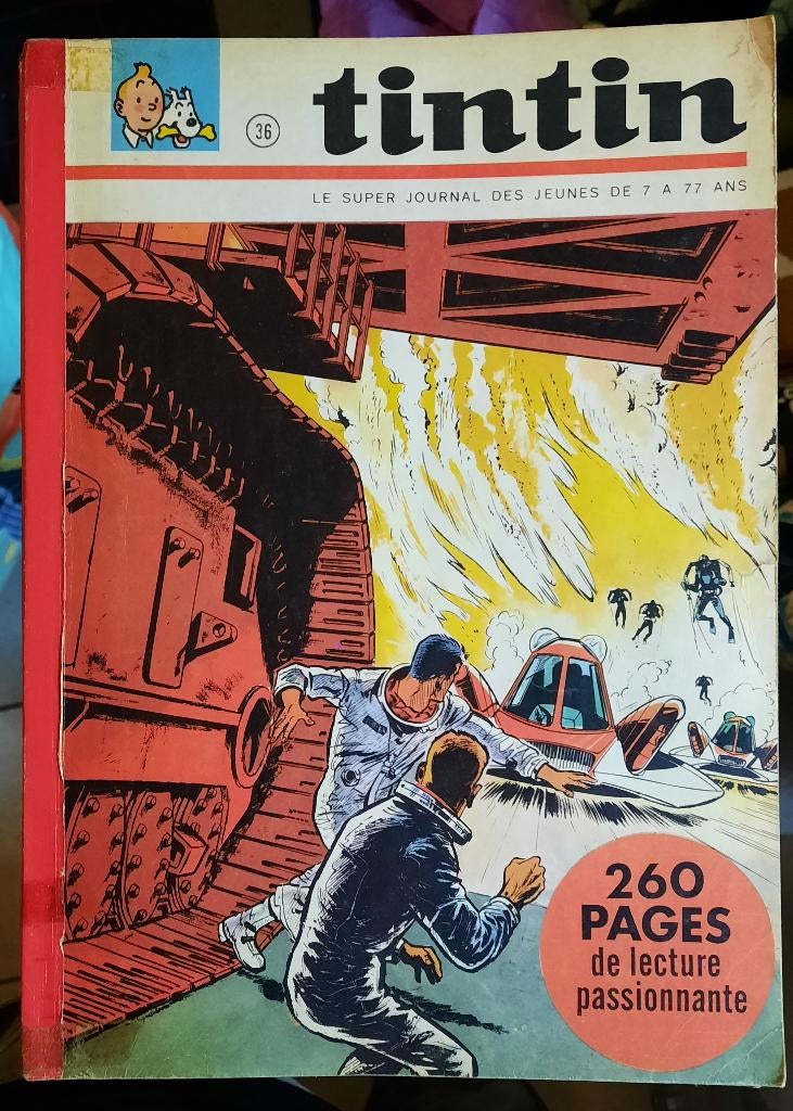 Tintin 36.le super journal des jeunes.., Enlèvement ou Envoi, Une BD, Utilisé, Divers auteurs