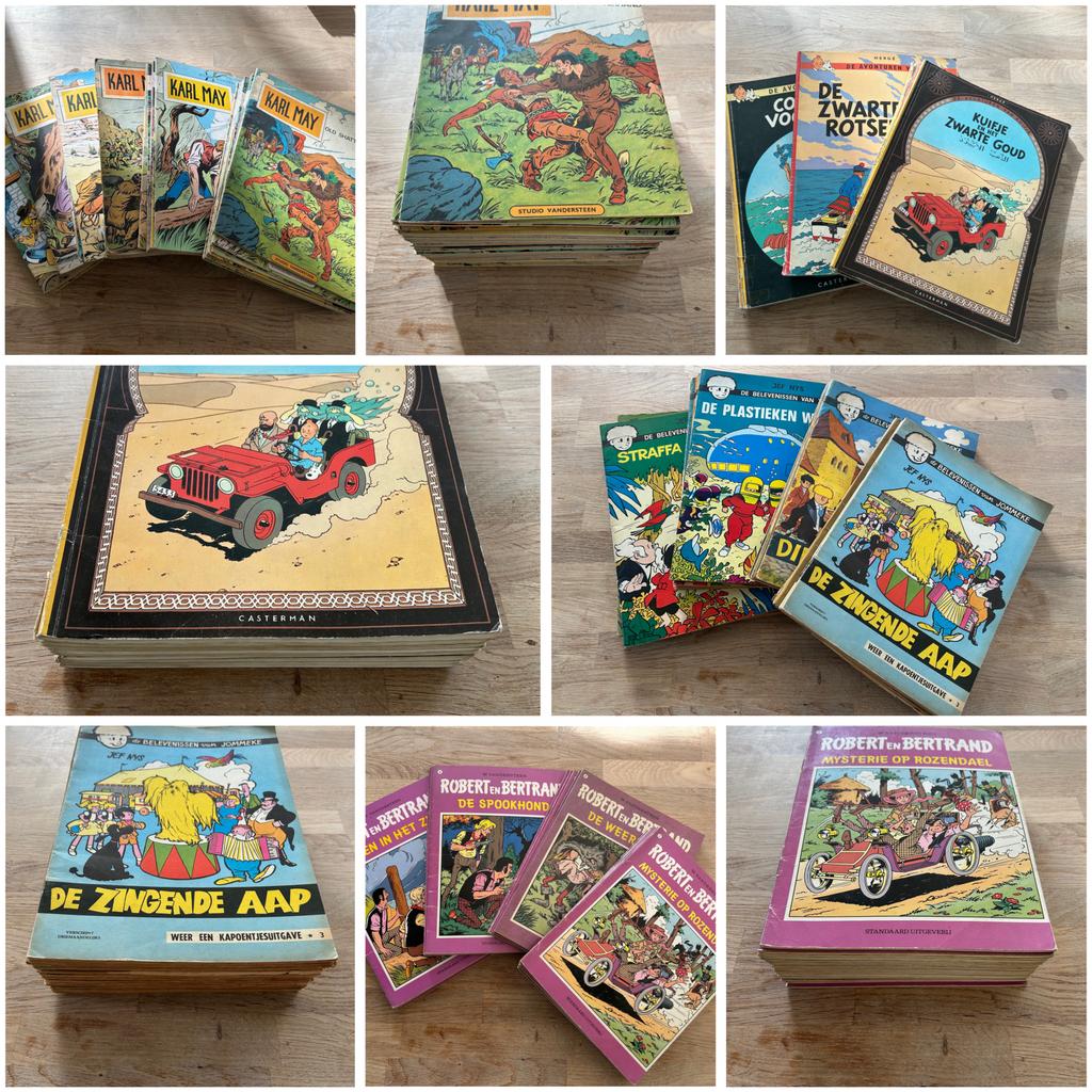 Klassieke strips (135+ stuks) - Kuifje, Jommeke, Asterix,…, Boeken, Stripverhalen, Meerdere stripboeken, Ophalen, Zo goed als nieuw