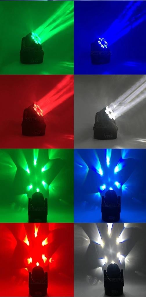 Nieuwe First Class 6 x 25W RGBW 6 Eye Led Moving Head, Ophalen of Verzenden, Nieuw, Licht, Geluidgestuurd